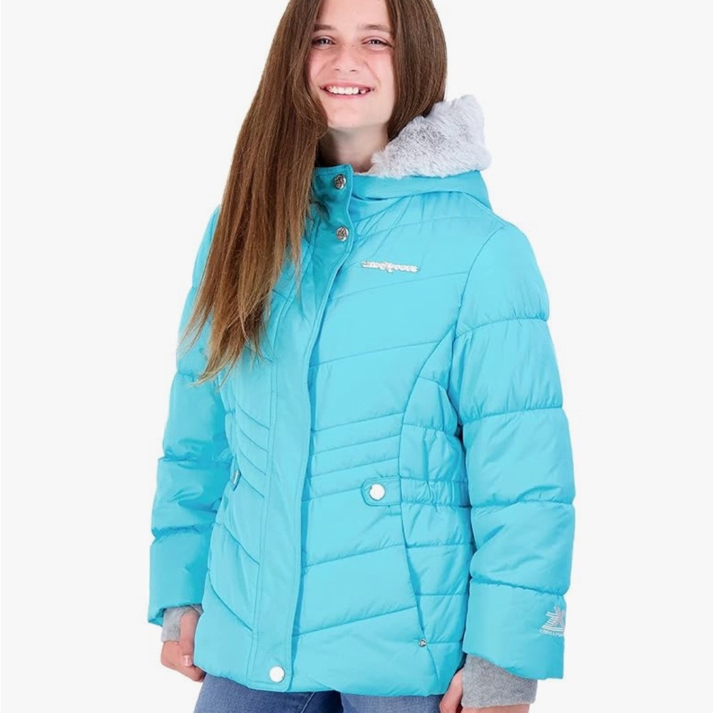 ZeroXposur Teal Blue Kids Puffer Coat (picture for display) see pics for color.